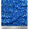 thumbnail image 1 of Soimoi Satin Silk Fabric Santa Cap,Gift Box & Bell Christmas Print Fabric by Yard 42 Inch Wide, 1 of 1