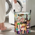 thumbnail image 7 of Phineas And Ferb Laundry Hamper Basket with Handles, Lightweight Storage Basket Toy Organizer Dirty Laundry Basket Waterproof for College Dorms, Bedroom, Bathroom, 7 of 7