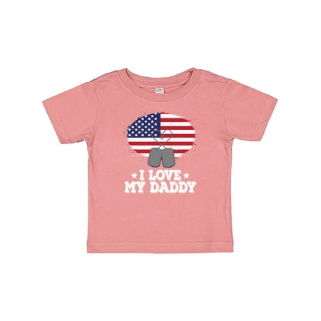 

Inktastic I Love my Daddy Military Son Daughter Gift Baby Boy or Baby Girl T-Shirt