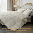 thumbnail image 3 of Down Comforter Feather Duvet Insert Cotton White Down Comforter All Season Solid, Twin, 3 of 6