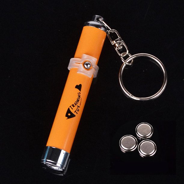 Pet Led Infrared Pointer Light Pen Mouse Fish Shadow Portable Funny Interactive Cat Toy With Hanging Ring He Qiyong unisex
