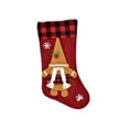 thumbnail image 1 of Wisremt 1pc Christmas Stockings Knitted, Red Black Buffalo Plaid Faceless Dolls Xmas Stocking for Family Holiday Xmas Party Decor, 1 of 6