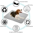 thumbnail image 4 of Dog Self Cooling Mat Pet Washable Summer Cooling Pads Cooling Blanket Hot Weather Sleeping Kennel Mat,Ice Silk Sleep Mat Pad Non-Toxic Breathable Sleep Bed Beach for Large Dogs Cats Animal No Water, 4 of 7