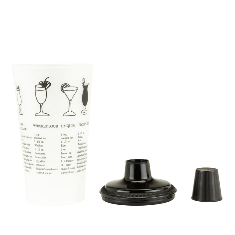 Cowboy Hat Plastic Cocktail Shakers - 16 oz - Color options Black