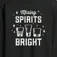 thumbnail image 3 of Instant Message - Christmas Mixing Spirits Bright - Men's Long Sleeve T-Shirt, 3 of 6