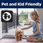 (4 pack) Duck Brand 86 in. x 39 in. Hands-Free Magnetic Mesh Screen Door