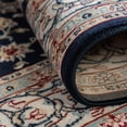thumbnail image 5 of Rugs.com Rabia Collection Rug – 10' Round Navy Blue Low Rug Perfect For Kitchens, Dining Rooms, 5 of 8