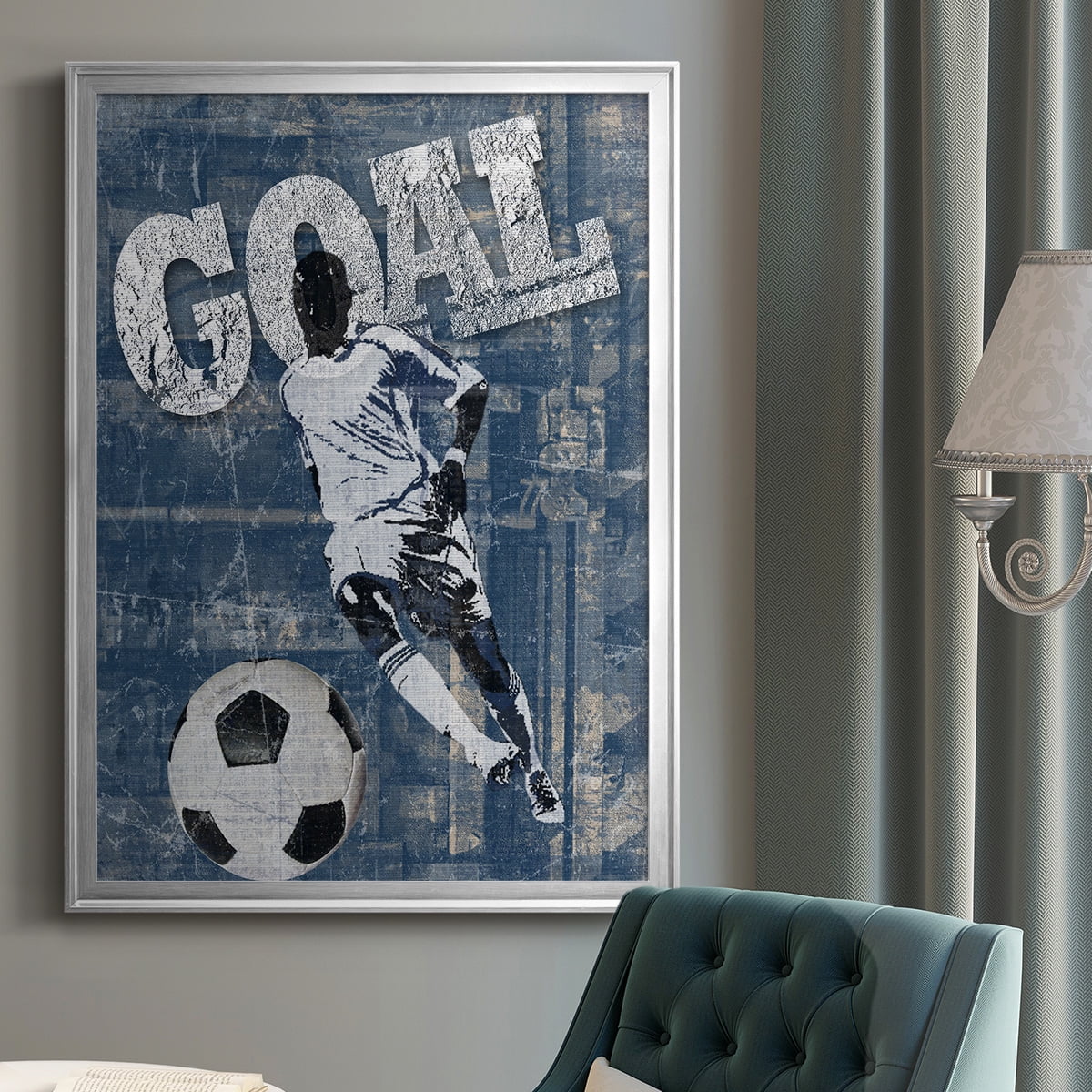 Goal Scorer Premium Framed Print - Ready to Hang