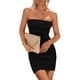 thumbnail image 1 of Vestido PRETTYGARDEN 2025 Mini Strapless y Off Shoulder Negro Talla L, 1 of 8