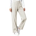 thumbnail image 7 of Womens Quick Dry Casual Pants, Straight Leg Elastic Waist Stretch Breathable Athletic Trousers, Walking Hiking Jogging Fitness Sports Wear | VerBelle,Beige L, 7 of 7