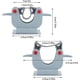 thumbnail image 2 of RV 6 piezas - Soporte adhesivo para escoba Gancho para escoba Fregona montada en la pared y soporte para rastrillos de armario Almacenamiento en garaje de jardín brillar  Electrónica, 2 of 5