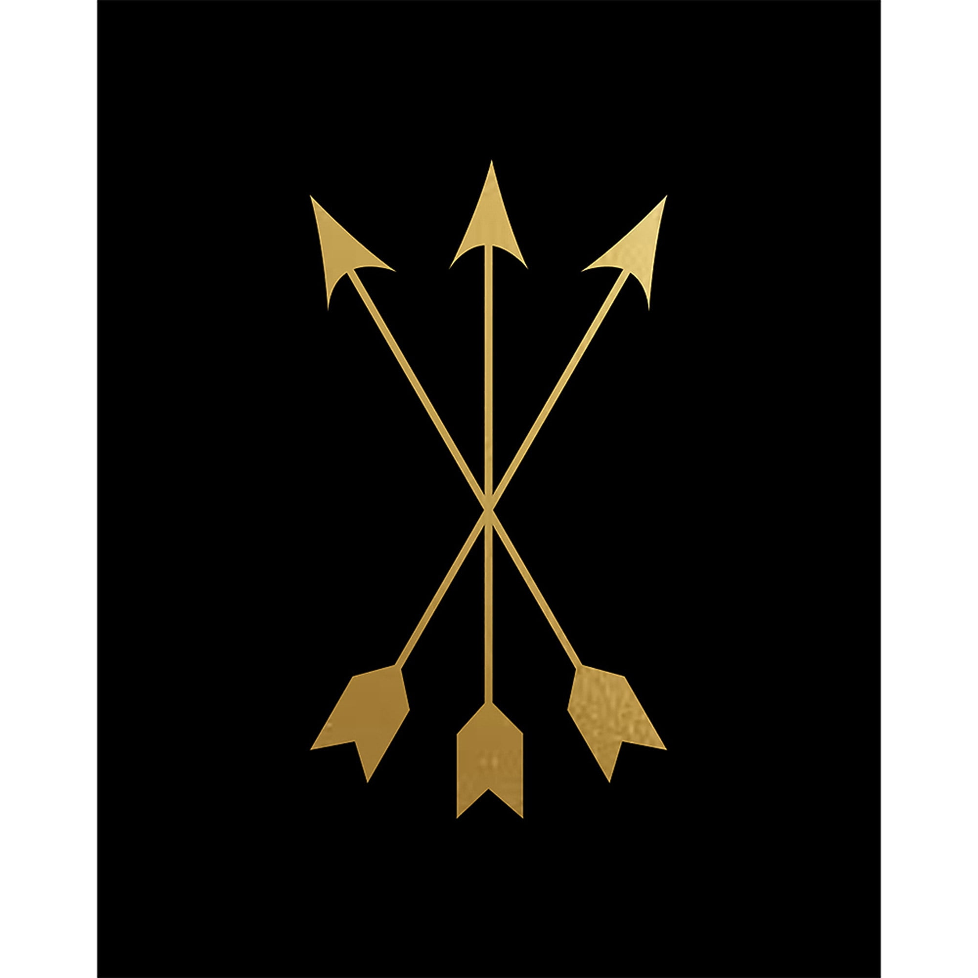 Gold Arrow Cross Wall Art, 18.75x22.75