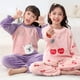 thumbnail image 3 of Pijamas de Navidad para niños y niñas, ropa de dormir de lana, conjunto de ropa de casa para niños pequeños, pijamas de invierno de unicornio de dibujos animados, 3 of 4