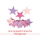 thumbnail image 3 of Billuyoard Recortes de confeti de estrellas colgantes, adorno de cartel pequeño, decoración de fiesta, adorno creativo para el hogar, adornos de Kits de decoración para fiestas rosa violeta rosa Billuyoard HA059433-06, 3 of 6