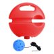 thumbnail image 3 of Pickleball Trainer Pickleball Ball con cordón portátil para interiores y exteriores con asa Rojo con bola azul, 3 of 8