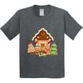 thumbnail image 3 of Inktastic Gingerbread House Christmas Youth T-Shirt, 3 of 5