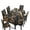 Black Gold Marble, variant on TSOVTHRID Cat Daisy Floral Butterfly Print Tablecloth Stretch Dining Chair Slipcovers Removable Table Cloth Chair Dustproof Cover Furniture Protector Kitchen Decor, 5 Pcs