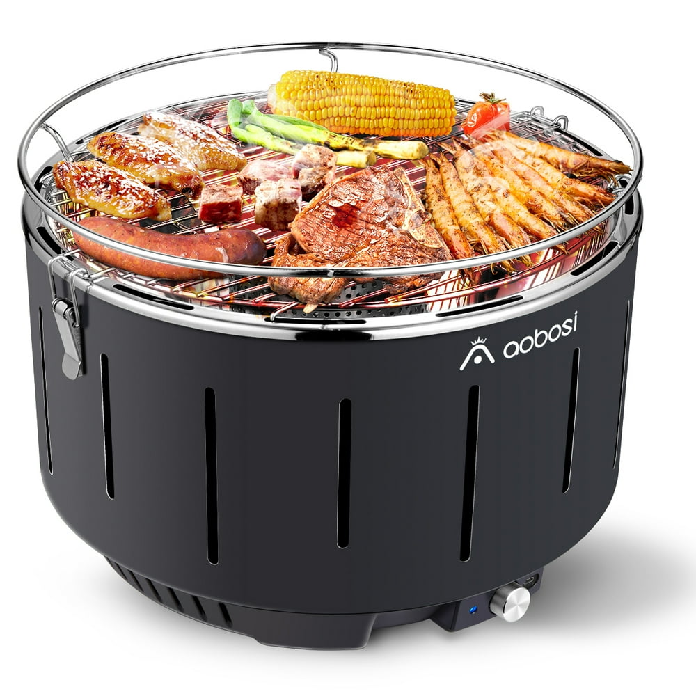 Aobosi Charcoal Smokeless Charcoal Grill Charcoal Portable Grill Carry Bag & USB Active