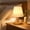 White, variant on White Small Bedside Table Lamp 7.87 Inch, Eye Protection Warm Light Desk Lamp With Adjustable Brightness, Retro Vintage Fabric Shade Lamp for Bedroom Living Room Study Home Decor