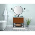 thumbnail image 6 of Elegant Decor Sloane 36" MDF and Steel Single Bathroom Vanity in Teak, 6 of 8