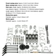 thumbnail image 3 of Bewildely Kit de montaje de brazo oscilante delantero y trasero de Metal, ejes de transmisión, reemplazo de pieza de repuesto de actualización Kits de construcción modelo Plata, 3 of 6