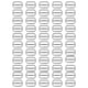 thumbnail image 1 of Hebillas Deslizantes, Deslizadores De Correas Ajustables De Hierro Y Plata, Ajustadores Rectangulares De Metal Para Correas De Sujeción, Correas De Mochila 50 Uds. Yuarrent HA021360-00, 1 of 7