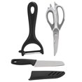 thumbnail image 2 of Juego de tijeras multifuncionales, pelador de cuchillo de fruta, zanahoria y patata de acero inoxidable, utensilio de cocina, 2 of 8