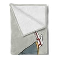 thumbnail image 2 of Kabuki Soft Flannel Fleece Throw Blanket, Old Japanese Person Performing Arts in the Far Design Elements, Cozy Plush for Indoor and Outdoor Use, 50" x 70", Multicolor, by Ambesonne, 2 of 5