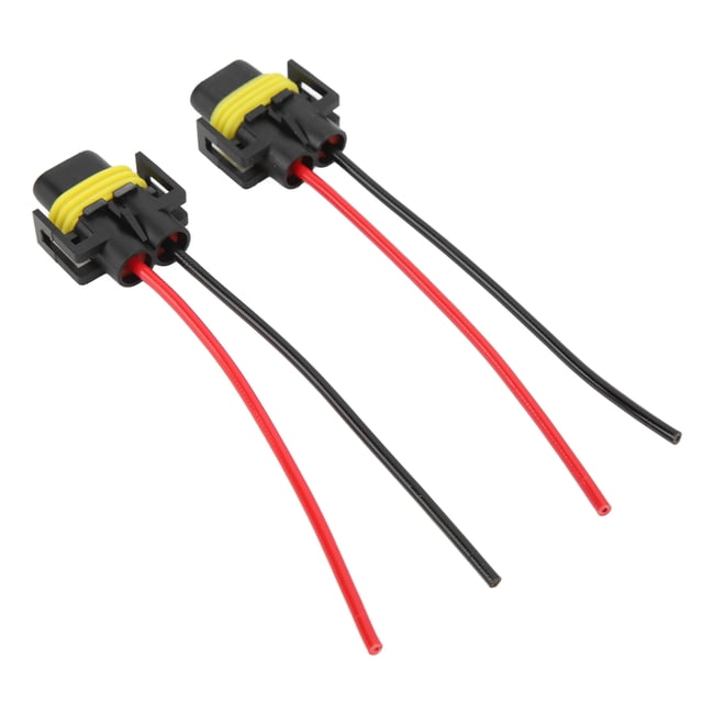 2Pcs H11 Fog Light Connector Female Adapter Connector Plug Wiring Harness Socket Wire For Automobiles Fog Light