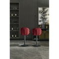 thumbnail image 3 of Bar Stools Set of 2 - Adjustable Barstools with Back and Footrest, Counter Height Bar Chairs for Kitchen, Pub -Red, 3 of 9