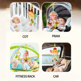 Pull Rope Crib Bell Rattle - Newborn Soothing Toy for Stroller Baby ...
