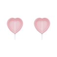 thumbnail image 1 of Kearding Molde para helados Silicona Corazón 40ml Fabricante con tapa Molde para hacer rosa Rosado 2Conjunto, 1 of 6
