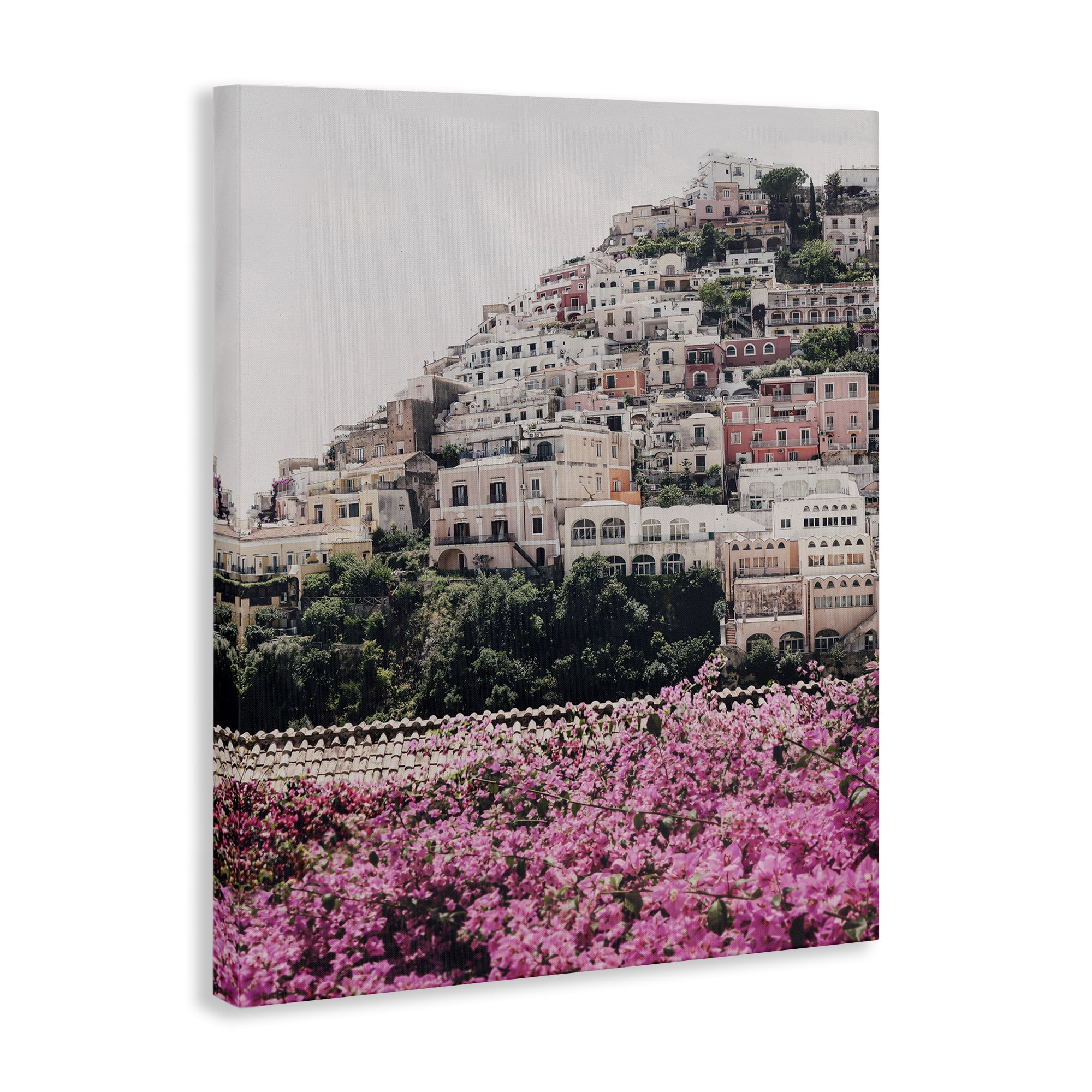Stupell Industries Positano Town Architecture Cities & Countries Photography Wrapped Canvas Art Print Wall Art, 36 x 48