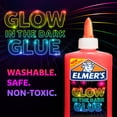 thumbnail image 3 of Elmer’s Glow-in-the-Dark Liquid Glue, Washable, Pink, 5oz, 3 of 11