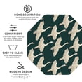 thumbnail image 3 of Vsdgher Flying Swans Print Leather Coasters for Drinks, Durable Drink Coasters 4 Set for Tabletop Protection, Luxurious Home Décor and Housewarming Gift-Octagon, 3 of 6