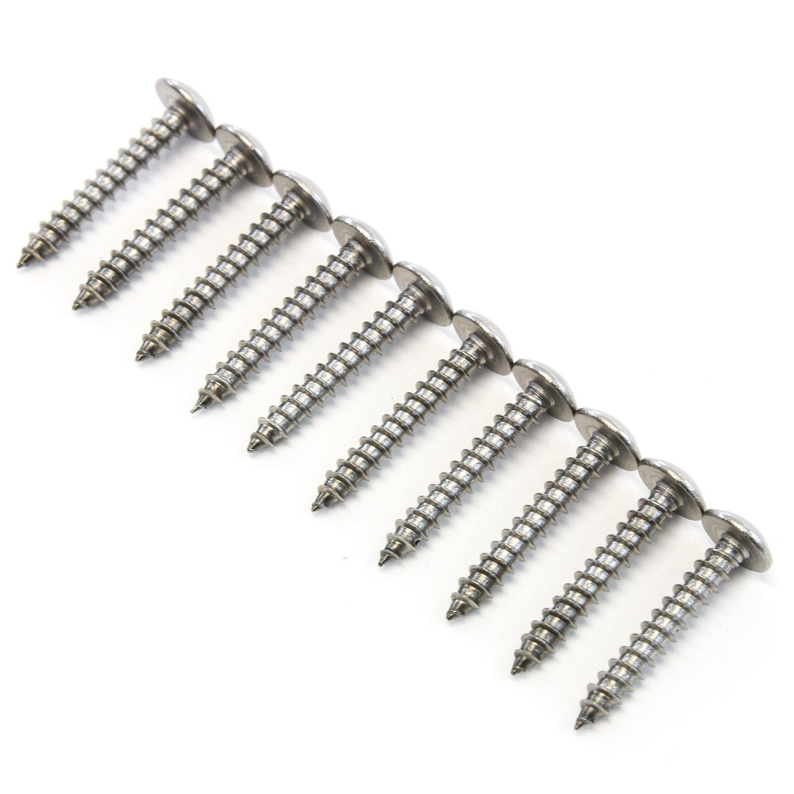 10 Piece Truss Head Screw Set for Dock Bumper Installation Marine Grade
