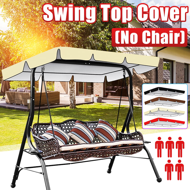 75x52 Top Cover Only,190x132cm MILECN Swing Canopy Replacement Waterproof Top Cover for Outdoor Garden Patio Porch Yard