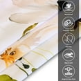 thumbnail image 2 of Vaparinckl Fabric Shower Curtain, Pink Multicolor Floral Watercolor Water-Repellent Curtain Set with Hooks for Bathroom, 72"x72", 2 of 8