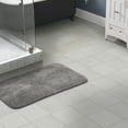 thumbnail image 2 of Garland Rug Traditional Washable Nylon Medium Gray Bath Rug, 30" x 50", 2 of 7