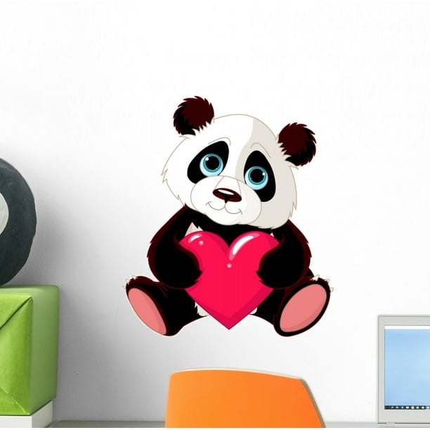 Cute Panda With Heart Wall Decal By Wallmonkeys Peel And Stick Graphic 12 In H X 11 In W Wm Walmart Com Walmart Com Cute Panda With Heart Wall Decal By Wallmonkeys Peel And Stick Graphic 12 In H X 11 In W Wm Walmart Com Walmart Com