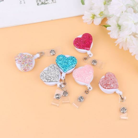 SILENRADAWN 6Pcs Nurse Stuff Badge Reel for Volunteers and Convention Attendees