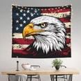 thumbnail image 2 of Honeii American Bald Eagle print Tapestry for Bedroom, Tapestry Wall Tapestry Aesthetic, Room Decor Classroom Tapestries for Living Room Dorm Room 51" X 60", 2 of 6