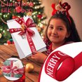 thumbnail image 1 of Fiudx Cinta Navideña con Diseño de Copos de Nieve Brillantes, Ideal para Envolver Regalos, Adornos Navideños y Decoración para Bodas. Rollo de 25 Yardas, Disponible En Blanco y Rojo., 1 of 7
