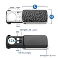 thumbnail image 3 of Jewelry Loupe Magnifier With Uv Led Light, 10x 20x And 30x Magnifying, 3 of 5