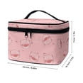 thumbnail image 5 of HELLHERO Makeup Brush Holder Travel Cosmetic Bag Pig Pattern Make up Organizer Zipper Polyester, 5 of 5