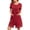 Red, variant on Besolor Womens Zip up Robes Short Sleeve Zipper Housecoat Short Bathrobe Soft Sleepwear Nightgown with Pockets