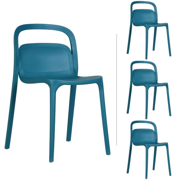 Set 4 Sillas Asti Var Minimalista Plástico para Interiores y Exteriores Mundo In Asti Var