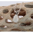 thumbnail image 3 of Natural 9x6mm Pear Cabochon Opal Sterling Silver Necklace N96PCOSSN, 3 of 9