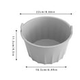 thumbnail image 3 of Zauma Crockpot Liner,Crockpot Liners,Crockpot Liners Disposable Oval Large,Round Cooker Liner Grade Reusable Non Stick Heat with Handle Dishwasher Round Slow Cooker Liner Kitchen, 3 of 4