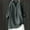 Dark Gray2, variant on Womens Linen Tops Lightweight Linen Blouses For Women Summer Linen Tops Loose Fit Tee Shirt Women Long Sleeve Henley Tops Oversized Linen Shirts For Women Gauze Shirts JN L